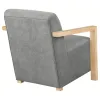 CoasterEveryday 902269 Diego - Upholstered Accent Arm Chair With Wood Arms - Gray