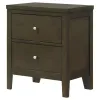 Coaster Fine Furniture 224422 Wilkes - 2-Drawer Nightstand Bedside Table - Dark Cocoa