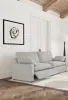 Coaster Fine Furniture 609562P Collins - 2 Piece Upholstered Power Reclining Loveseat - Gray