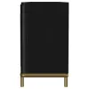 Coaster Fine Furniture 720263 Arini - Rattan Cane 2-Door TV Stand Media Console - Black