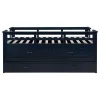 Coaster Fine Furniture 401980T Carlsbad - Wood Twin Captains Bed With Trundle - Navy Blue