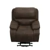 New Classic U093-PLR-BRN Brookings - Power Lift Recliner With Heat & Massage - Brown