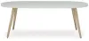 Ashley Furniture P798-625 Seton Creek - Oval Dining Table With Umb Opt - White