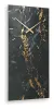 Ashley Furniture A8010430 Teague - Wall Clock - Black / Gold Finish