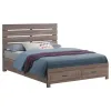 CoasterEveryday 207040Q Brantford - Wood Queen Storage Panel Bed - Barrel Oak