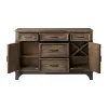 Intercon WY-CA-5838-GPG-C Whiskey River - Sideboard - Dark Brown