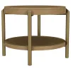 Coaster Fine Furniture 706188-S2 Arini - 2 Piece Round Coffee And End Table Set - Sand Wash