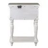 Liberty Furniture 244-BR63 Magnolia Manor - Leg Nightstand - Antique White