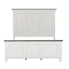 Liberty Furniture 417-BR-CPBDM Liberty Furniture 417-BR-CPBDM Allyson Park - 3 Piece Bedroom Set (California King Panel Bed, Dresser & Mirror) - Wirebrushed White / Charcoal