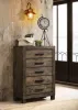 CoasterEveryday 222635 Woodmont - 5-Drawer Bedroom Chest - Rustic Golden Brown