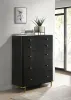 Coaster Fine Furniture 224335 Arini - 5-Drawer Bedroom Chest - Black