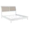 Coaster Fine Furniture 223471KE Bexhill - Upholstered Eastern King Panel Bed - White