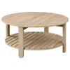 Coaster Fine Furniture 710288-S3 Fowler - 3 Piece Round Coffee And End Table Set - Natural