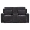 Coaster Fine Furniture 610155P Kennett - Chenille Upholstered Power Reclining Loveseat - Dark Gray