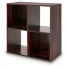 Ashley Furniture EA1055-2X2 Ashley Furniture EA1055-2X2 Glosmount - Four Cube Organizer - Cherry / Light Brown