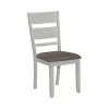Liberty Furniture 182-CD-O7TRS Liberty Furniture 182-CD-O7TRS Brook Bay - 7 Piece Trestle Table Set - Textured White / Carbon Gray