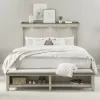 Liberty Furniture 457-BR-KMS Liberty Furniture 457-BR-KMS Ivy Hollow - King Mantle Storage Bed - Weathered Linen / Dusty Taupe