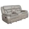 CoasterEveryday 651352 Greer - Upholstered Motion Reclining Loveseat - Taupe