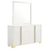 Coaster Fine Furniture 222933M Marceline - 6-Drawer Dresser With Mirror - White