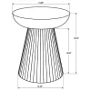 Coaster Fine Furniture 931155 Aureo - Round Solid Wood Accent Side Table - Wild Honey