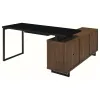 CoasterEveryday 801861 Maddox - L-Shape Office Computer Desk - Black