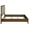 Coaster Fine Furniture 223321Q Maderia - Upholstered Queen Panel Bed - Walnut