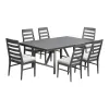 Intercon NV-CH-460C-MCA-RTA Navarro - Outdoor Dining Ladder Side Chair - Mocha
