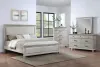 New Classic 00-B3941-34C New Classic 00-B3941-34C Silver Sands - 5/0 Queen 4 Piece Bedroom Set (Bed, Dresser, Mirror, Chest) - Gray