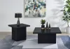 Coaster Fine Furniture 706408-S2 Devar - 2 Piece Square Cocktail Coffee End Table Set - Black