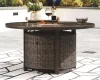 Ashley Furniture P750-776 Paradise Trail - Round Fire Pit Table - Medium Brown