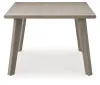 Ashley Furniture PCP690-625 Cliff Trails - Rectangle Dining Table With Umbrella Option - Beige