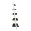 Liberty Furniture 139WH-BK202 Farmhouse - Leaning Bookcase - Two Tone White / Wood Tone