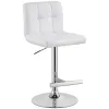 CoasterEveryday 120356 Lenny - Upholstered Adjustable Bar Stool (Set of 2) - White