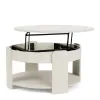 Riverside Furniture 34901 Eliza - Large Lift Top Coffee Table - White