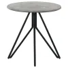 Coaster Fine Furniture 736178-S2 Hadi - 2 Piece Round Smarttop Coffee And End Table Set - Cement