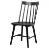 Coaster Fine Furniture 108546BLK Middleton - Solid Wood Dining Side Chair Black (Set of 2) - Black