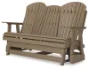 Ashley Furniture P114/835/820(2)/701 Ashley Furniture P114/835/820(2)/701 Hyland Wave - 4 Pc. - Glider Loveseat, 2 Swivel Glider Chairs, Cocktail Table - Driftwood