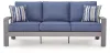 Ashley Furniture PCP418-838 Half Moon Beach - Sofa With Cushion - Blue / Gray