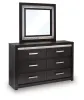 Ashley Furniture PCB2611B1 Ashley Furniture PCB2611B1 Brizmore - Dresser And Mirror - Black