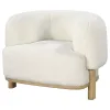 CoasterEveryday 903169 Lawler - Upholstered Barrel Back Accent Chair - Ivory