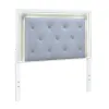 Liberty Furniture 781-BR17HU Liberty Furniture 781-BR17HU Reflections - Full Upholstered Panel Headboard With Lights - Pearl White