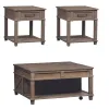 Liberty Furniture 172-OT-O3PCS Parkland Falls - 3 Piece Table Set (1 Lift Top Cocktail Table 2 End Tables) - Weathered Taupe