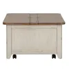 Liberty Furniture 652-OT1011 Farmhouse Reimagined - Storage Trunk - Antique White / Chestnut Tops