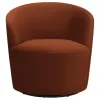 CoasterEssence 905631 Joyce - Upholstered Barrel Back Swivel Chair - Burnt Orange