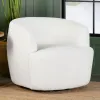 CoasterElevations 905726 Hudson - Faux Sheepskin Upholstered Swivel Chair - Natural