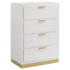 Coaster Fine Furniture 224775 Caraway - 4-Drawer Bedroom Chest - White