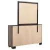 CoasterEveryday 204193M Kauffman - 6-Drawer Dresser With Mirror - Washed Taupe