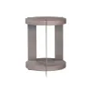 Liberty Furniture 754-OT1021 Liberty Furniture 754-OT1021 Harlow - Chairside Table - Sandstone & Satin Nickel