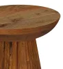 Coaster Fine Furniture 931155 Aureo - Round Solid Wood Accent Side Table - Wild Honey