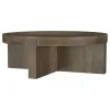 Coaster Fine Furniture 710138 Kinkaid - Round Solid Mango Wood Coffee Table - Brown